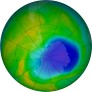 Antarctic ozone map for 2024-11-15